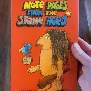 Vintage Stationery Note Pages From The Stone Ages Humor Vagabond Creation Paper